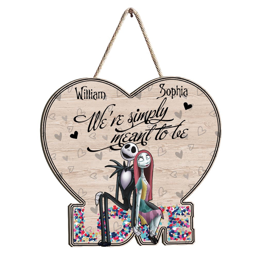 Personalized Couple Wood Sign Custom Name Heart Design Gift Wood Sign GradoCreations