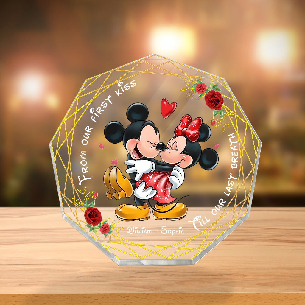 Personalized Couple Acrylic Plaque Custom Name Gift for Anniversary Custom Shaped Acrylic Plaque GradoCreations