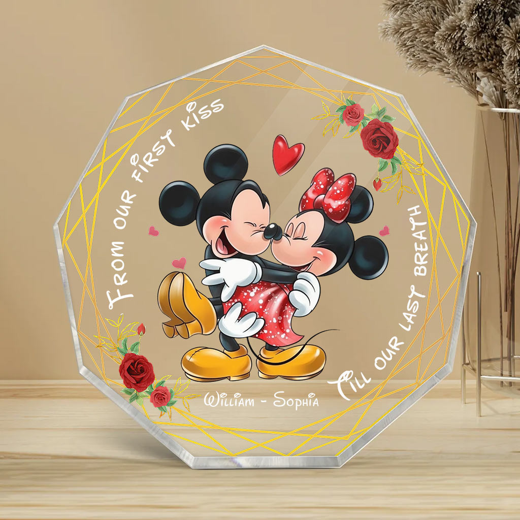 Personalized Couple Acrylic Plaque Custom Name Gift for Anniversary Custom Shaped Acrylic Plaque GradoCreations