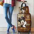 Personalized Leather Handbag & Luggage Cover with Custom Name Gift for Women Leather Handbag & Luggage Cover GradoCreations