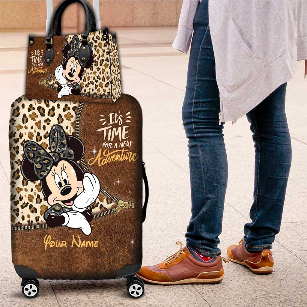 Personalized Leather Handbag & Luggage Cover with Custom Name Gift for Women Leather Handbag & Luggage Cover GradoCreations