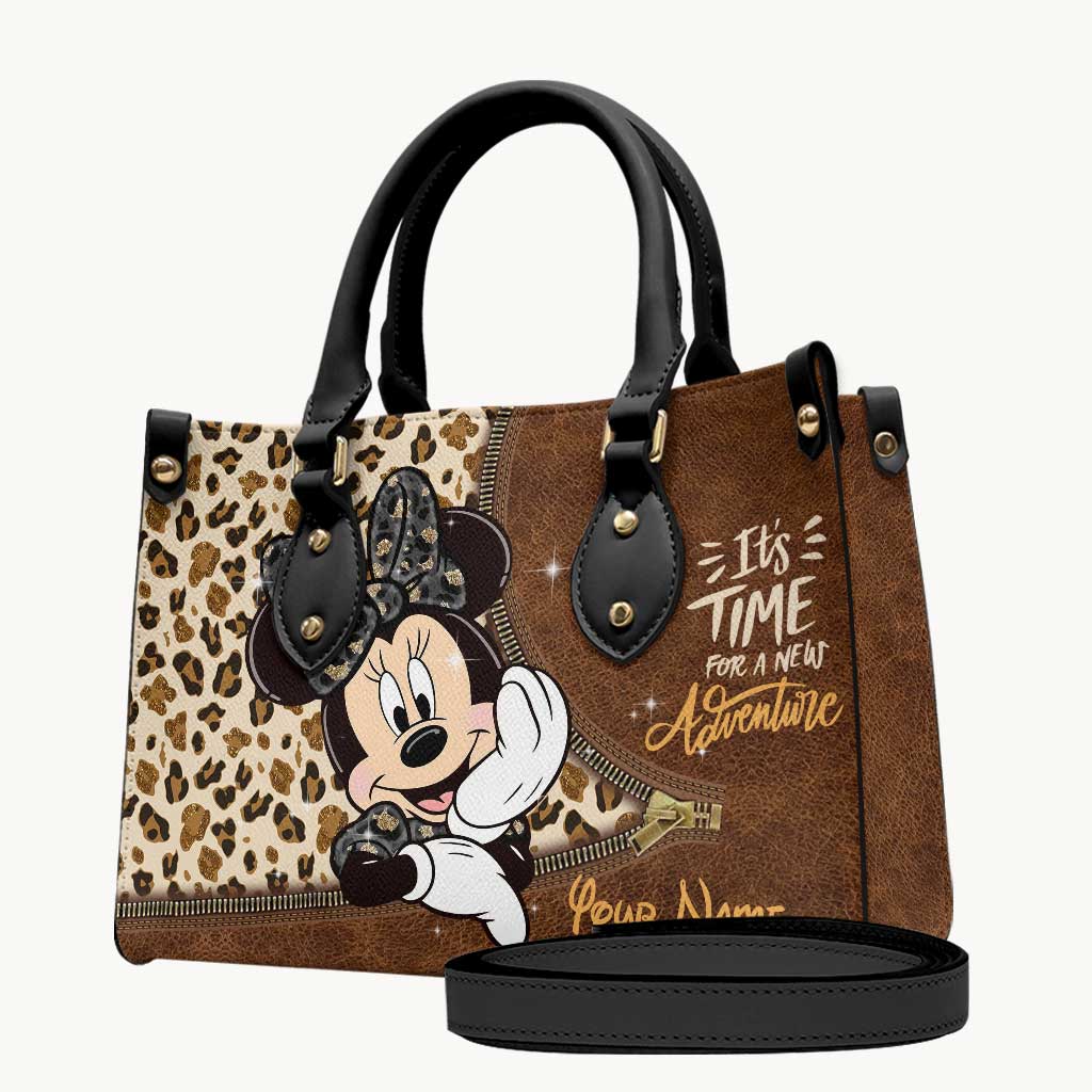 Personalized Leather Handbag & Luggage Cover with Custom Name Gift for Women Leather Handbag & Luggage Cover GradoCreations