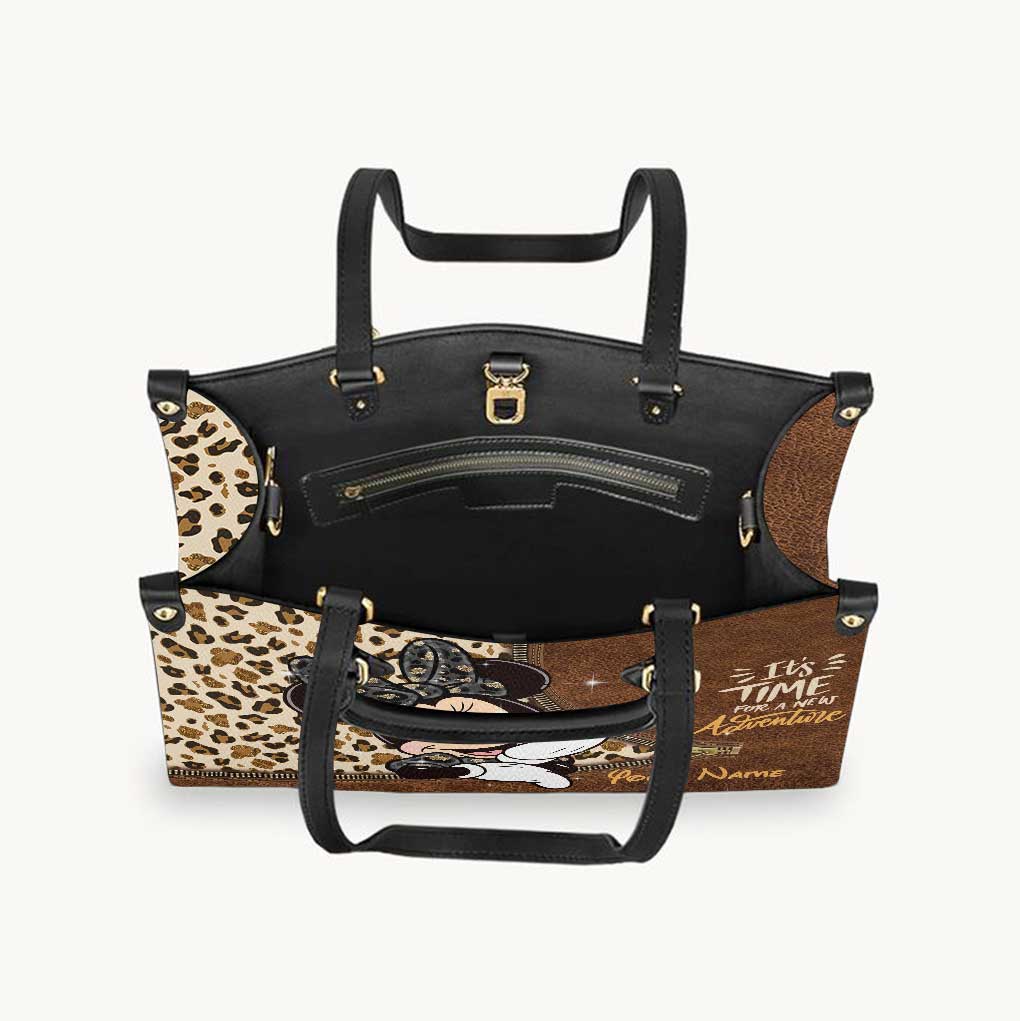 Personalized Leather Handbag & Luggage Cover with Custom Name Gift for Women Leather Handbag & Luggage Cover GradoCreations