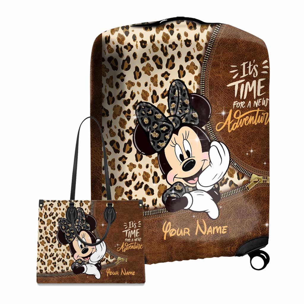 Personalized Leather Handbag & Luggage Cover with Custom Name Gift for Women Leather Handbag & Luggage Cover GradoCreations