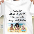 Personalized Salty Lil' Besties T-shirt & Hoodie Gift for Friends T-shirt & Hoodie GradoCreations