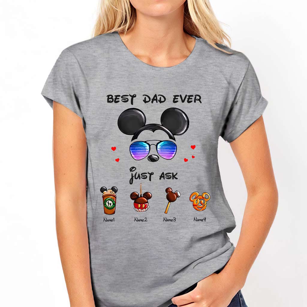 Personalized Best Dad Ever Mouse T-shirt and Hoodie Gift for Father's Day T-shirt & Hoodie GradoCreations