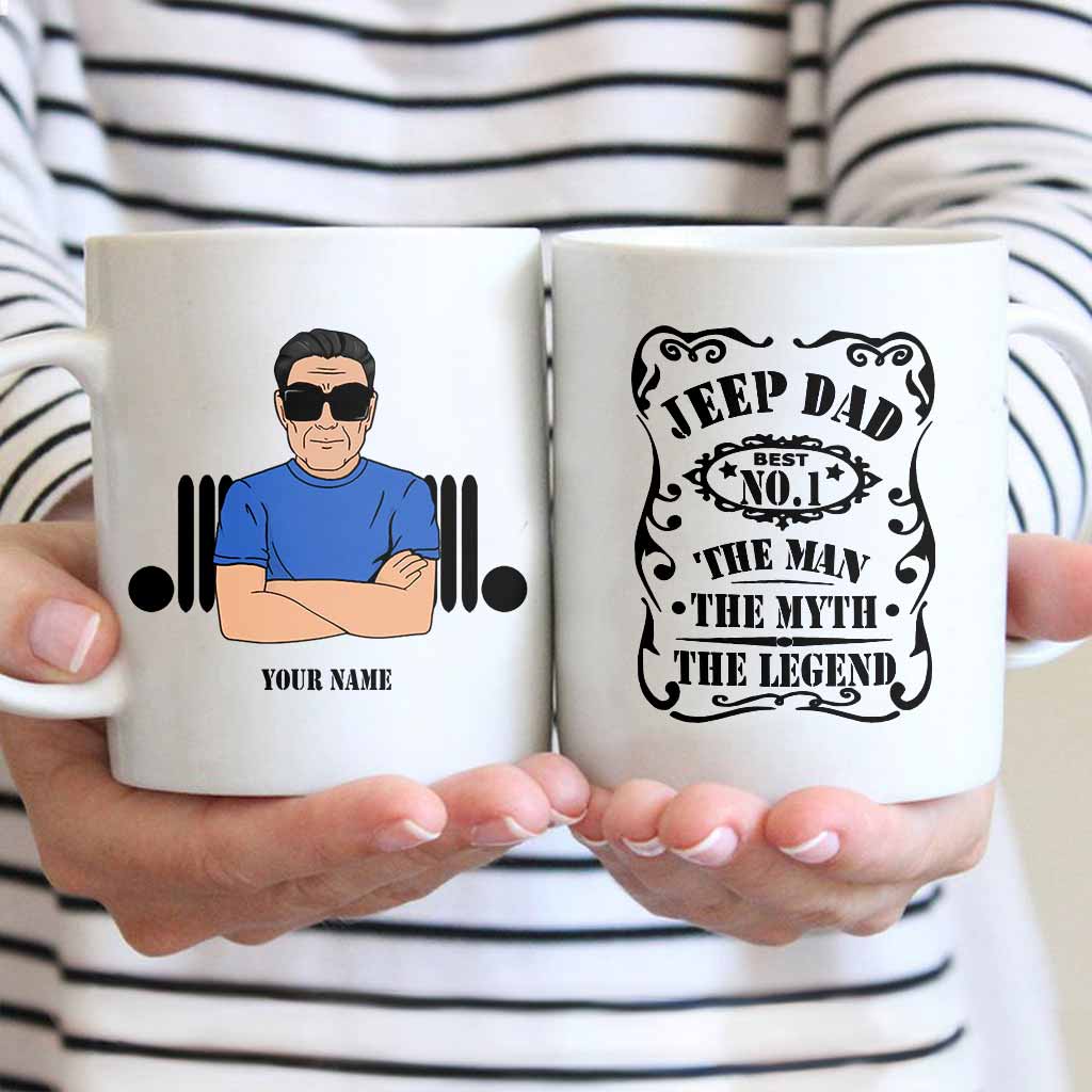 Personalized Father's Day Car Mug 11oz Unique Gift for Dad Mug GradoCreations