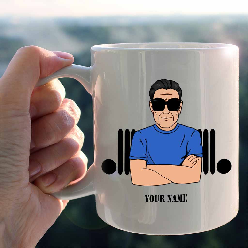 Personalized Father's Day Car Mug 11oz Unique Gift for Dad Mug GradoCreations