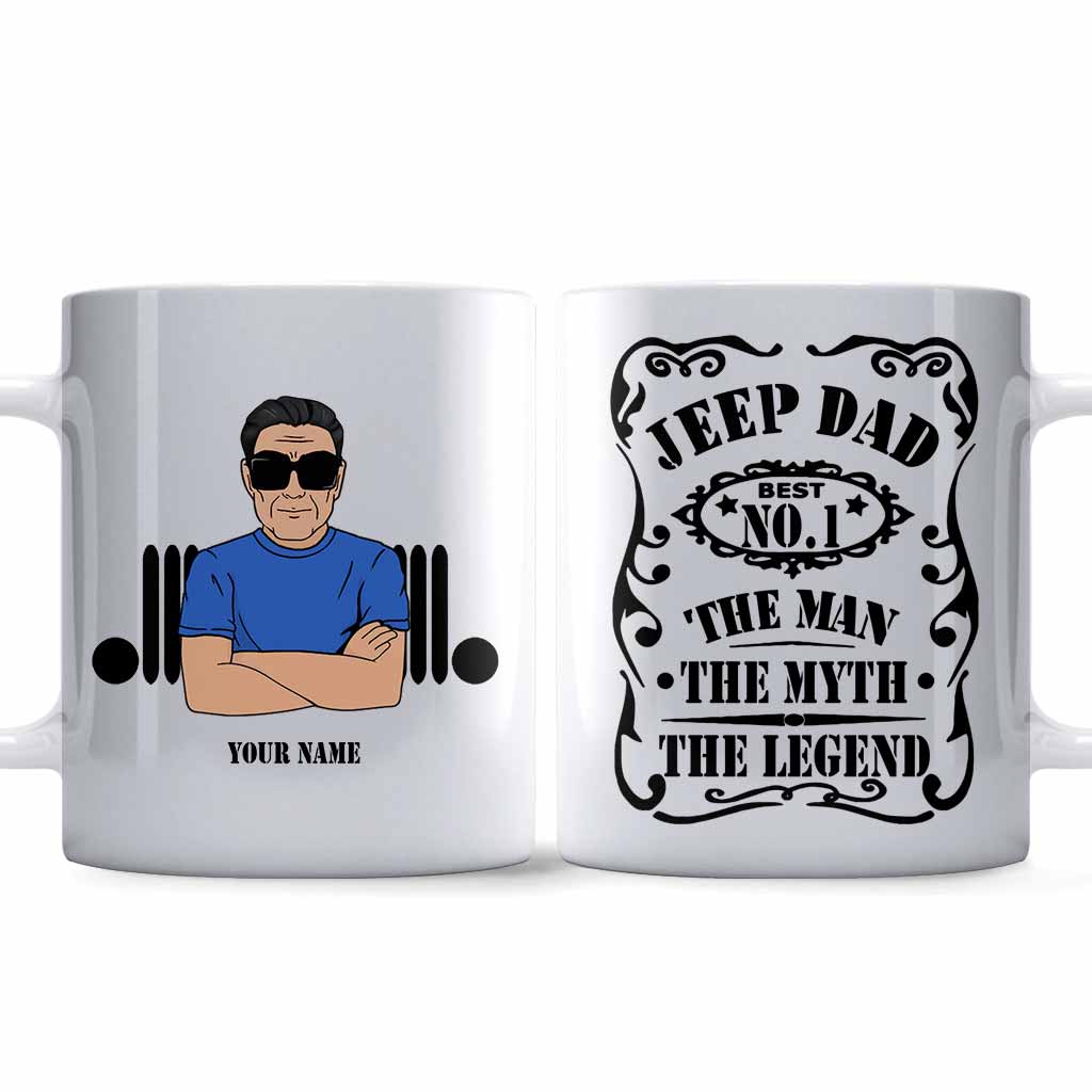 Personalized Father's Day Car Mug 11oz Unique Gift for Dad Mug GradoCreations