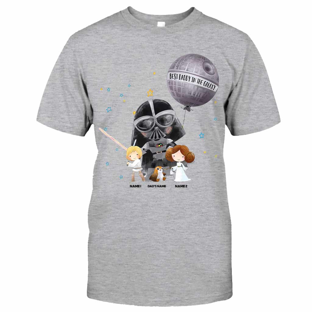 Personalized Best Dad in the Galaxy T-Shirt & Hoodie for Father's Day T-shirt & Hoodie GradoCreations