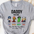 Personalized Father's Day T-shirt Hoodie Superhero Gift T-shirt & Hoodie GradoCreations