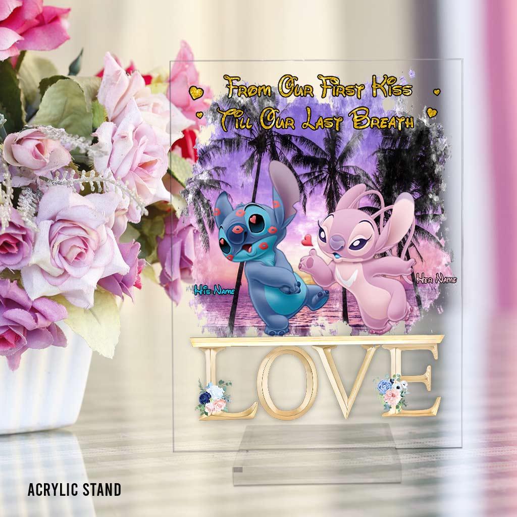 Personalized Ohana Acrylic Plaque Custom Names Gift for Couple Transparent Acrylic Plaque GradoCreations