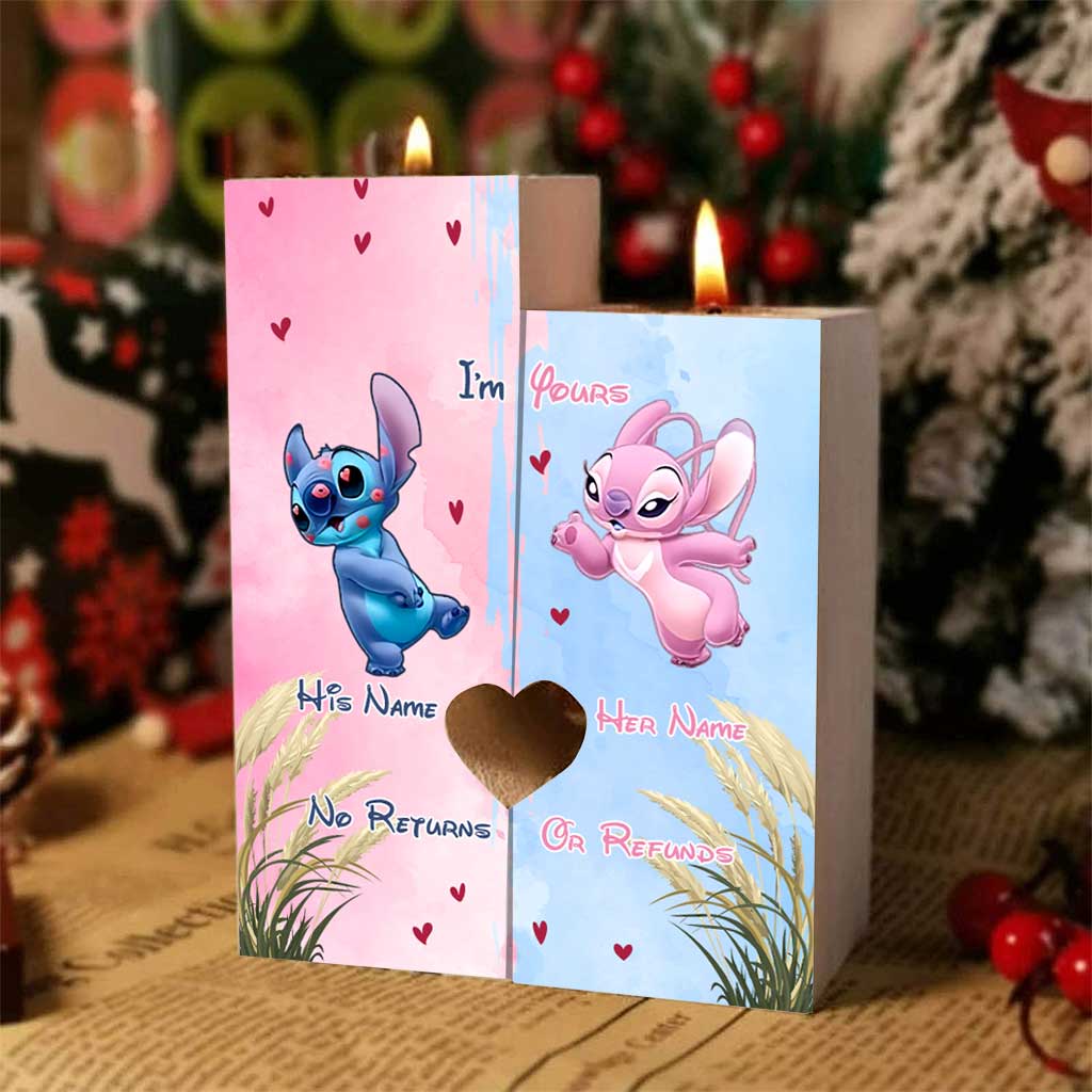 Personalized Ohana Candle Holder Custom Name Gift for Couples Candle Holder GradoCreations