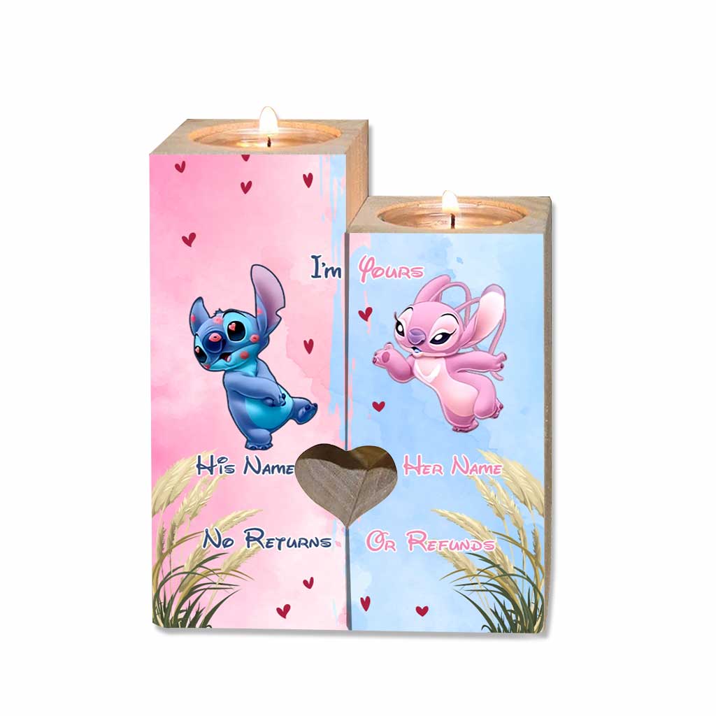 Personalized Ohana Candle Holder Custom Name Gift for Couples Candle Holder GradoCreations