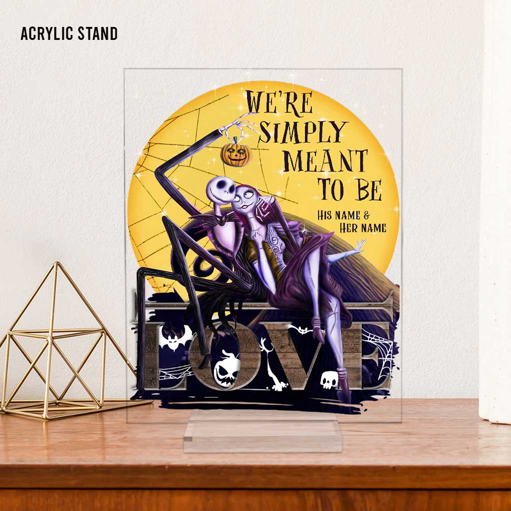 Personalized Acrylic Plaque We're Simply Meant To Be Gift for Couples Transparent Acrylic Plaque GradoCreations