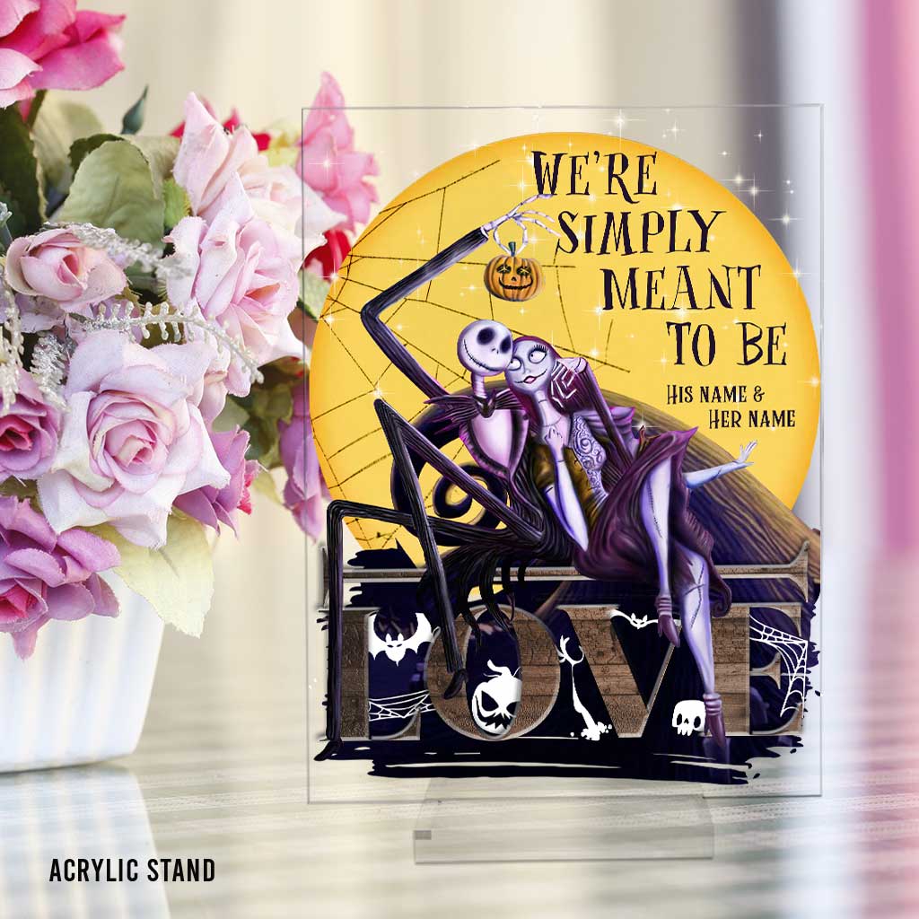Personalized Acrylic Plaque We're Simply Meant To Be Gift for Couples Transparent Acrylic Plaque GradoCreations