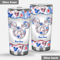 Personalized Independence Day Tumbler with Name - 4th of July Gift Tumbler GradoCreations