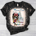Personalized Bleached Shirt Custom Name Halloween Gift Handmade Bleached Shirt GradoCreations