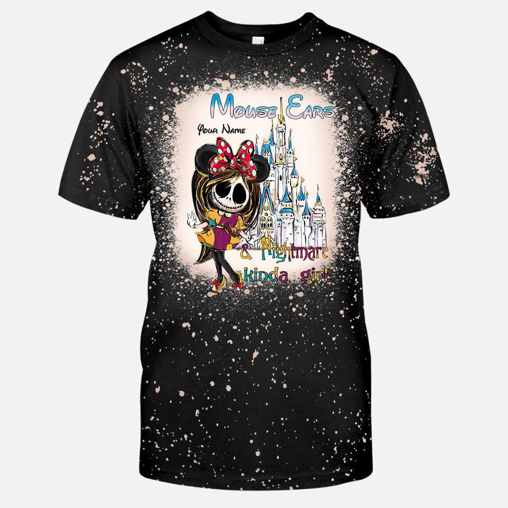 Personalized Bleached Shirt Custom Name Halloween Gift Handmade Bleached Shirt GradoCreations