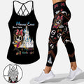 Personalized Cross Tank Top & Leggings Set for Girls - Mouse Ears Gift Cross Tank Top & Leggings GradoCreations