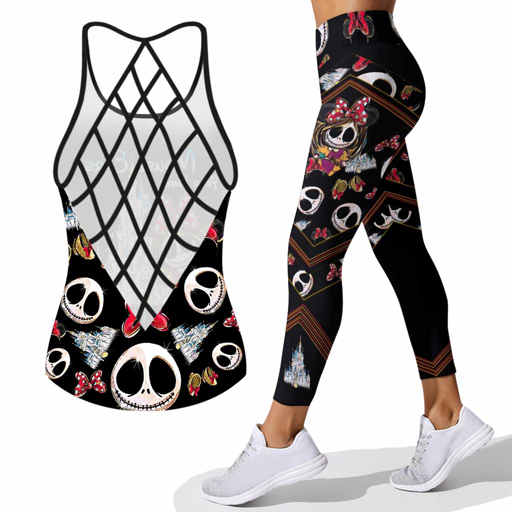 Personalized Cross Tank Top & Leggings Set for Girls - Mouse Ears Gift Cross Tank Top & Leggings GradoCreations