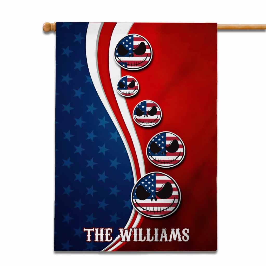 Personalized Nightmare House Flag Custom Family Name Gift House Flag GradoCreations