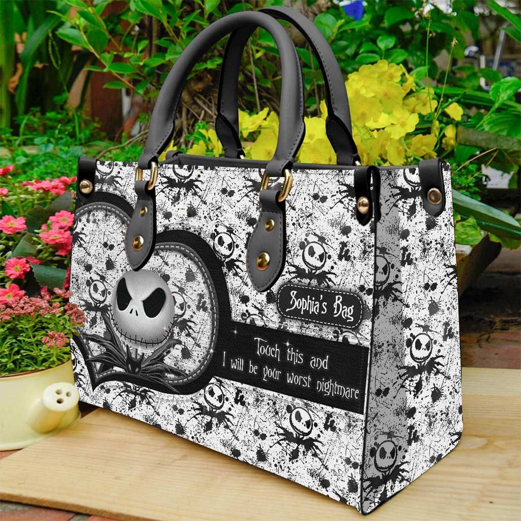 Personalized Leather Handbag Custom Name Unique Gift for Women Leather Handbag GradoCreations