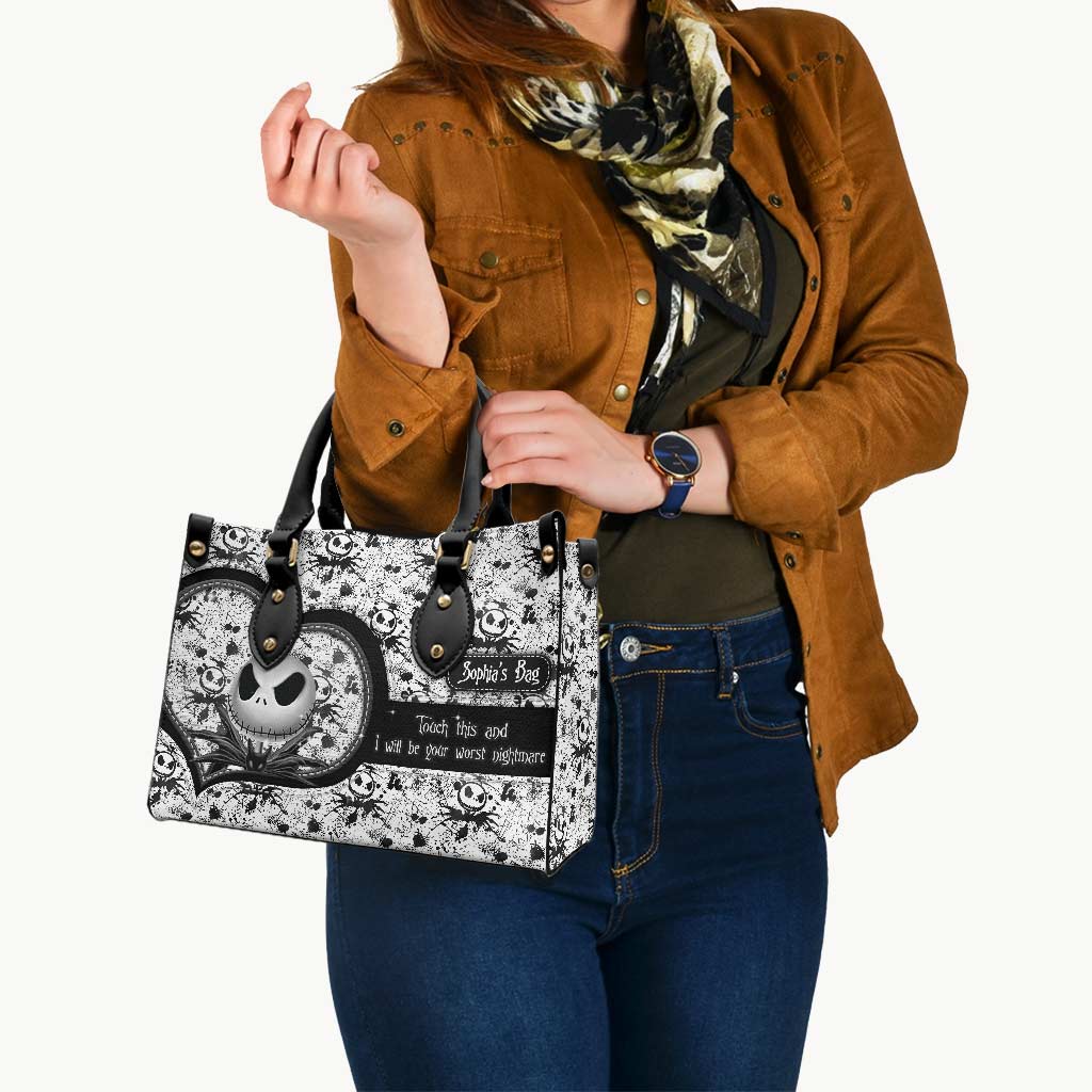Personalized Leather Handbag Custom Name Unique Gift for Women Leather Handbag GradoCreations