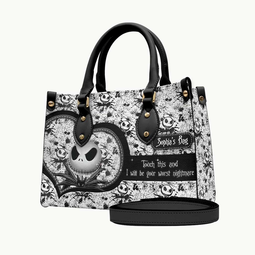 Personalized Leather Handbag Custom Name Unique Gift for Women Leather Handbag GradoCreations
