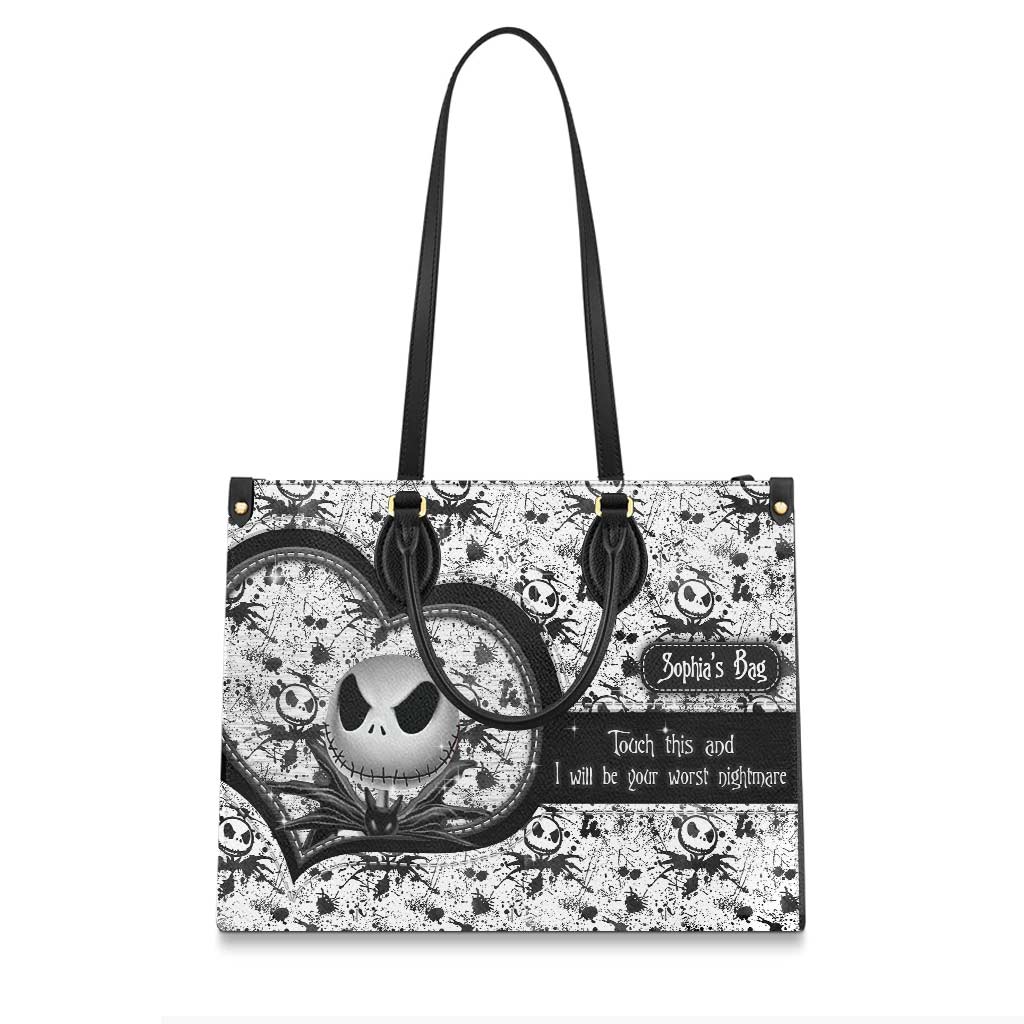 Personalized Leather Handbag Custom Name Unique Gift for Women Leather Handbag GradoCreations