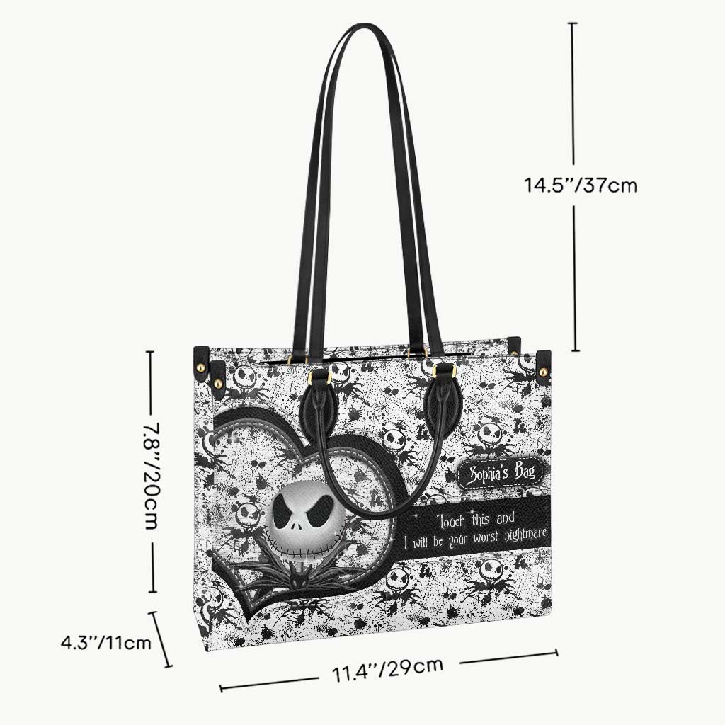 Personalized Leather Handbag Custom Name Unique Gift for Women Leather Handbag GradoCreations