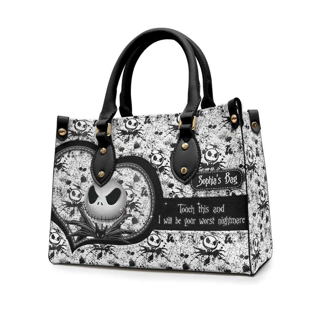 Personalized Leather Handbag Custom Name Unique Gift for Women Leather Handbag GradoCreations