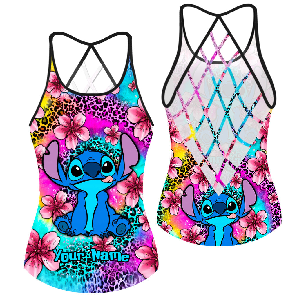 Personalized Ohana Cross Tank Top Custom Name Gift for Mom Cross Tank Top GradoCreations
