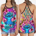 Personalized Ohana Cross Tank Top Custom Name Gift for Mom Cross Tank Top GradoCreations