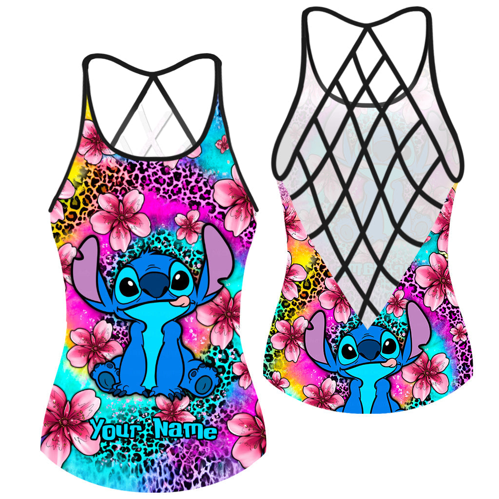 Personalized Ohana Cross Tank Top Custom Name Gift for Mom Cross Tank Top GradoCreations