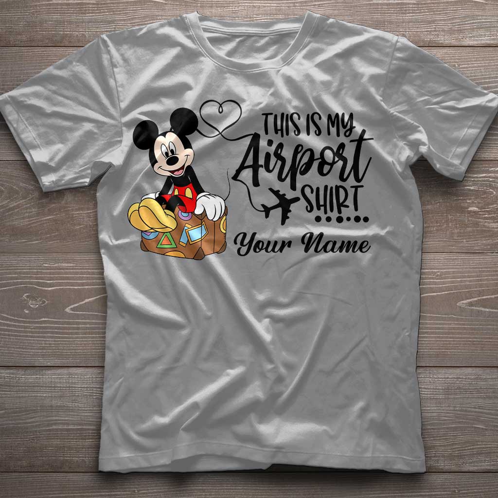 Personalized Airport Shirt Custom Name T-shirt & Hoodie for Travelers T-shirt & Hoodie GradoCreations