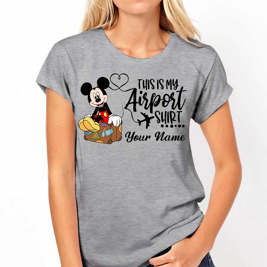 Personalized Airport Shirt Custom Name T-shirt & Hoodie for Travelers T-shirt & Hoodie GradoCreations