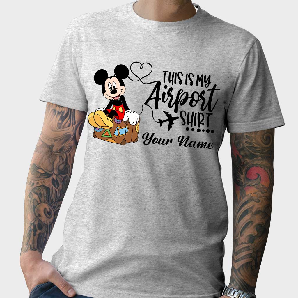 Personalized Airport Shirt Custom Name T-shirt & Hoodie for Travelers T-shirt & Hoodie GradoCreations