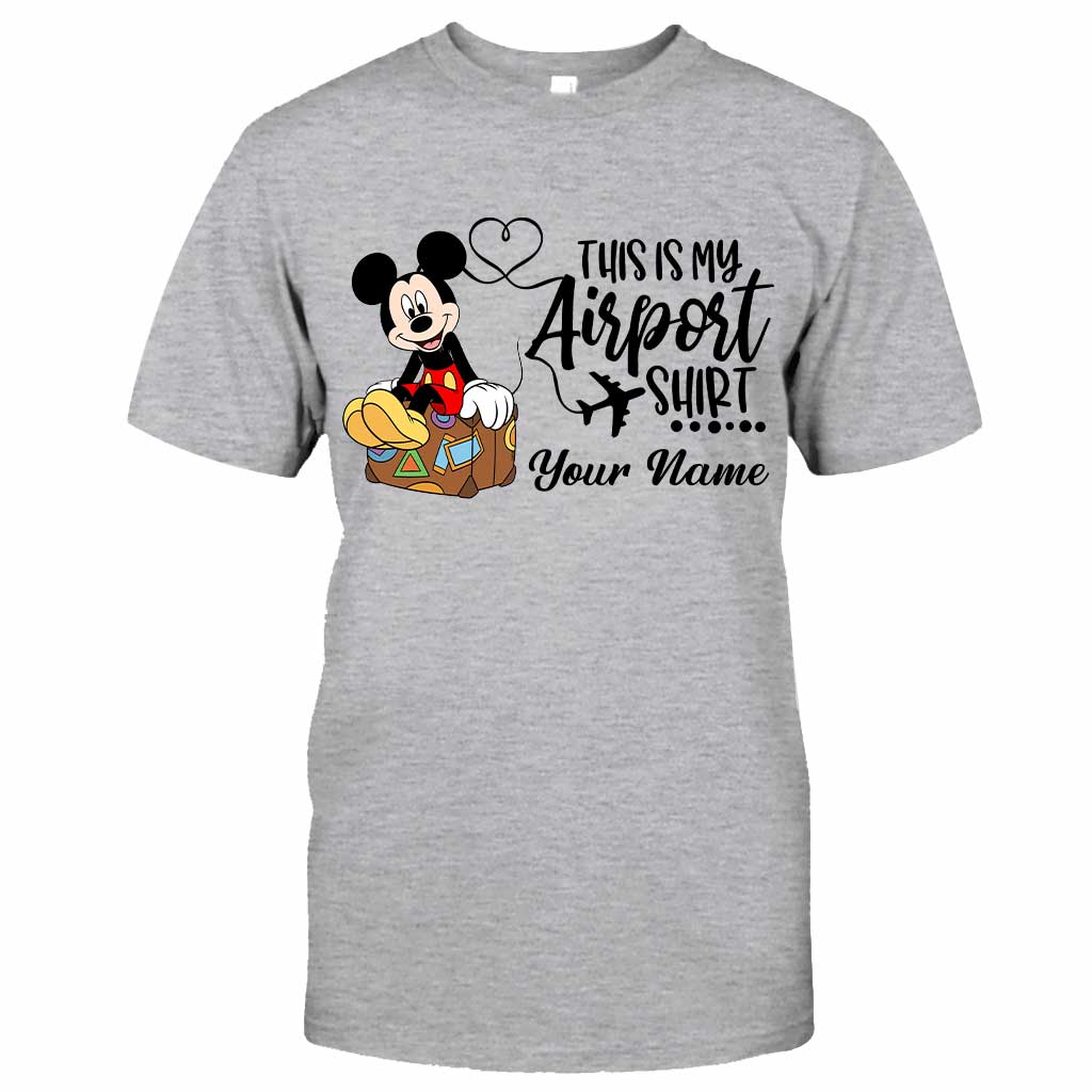 Personalized Airport Shirt Custom Name T-shirt & Hoodie for Travelers T-shirt & Hoodie GradoCreations