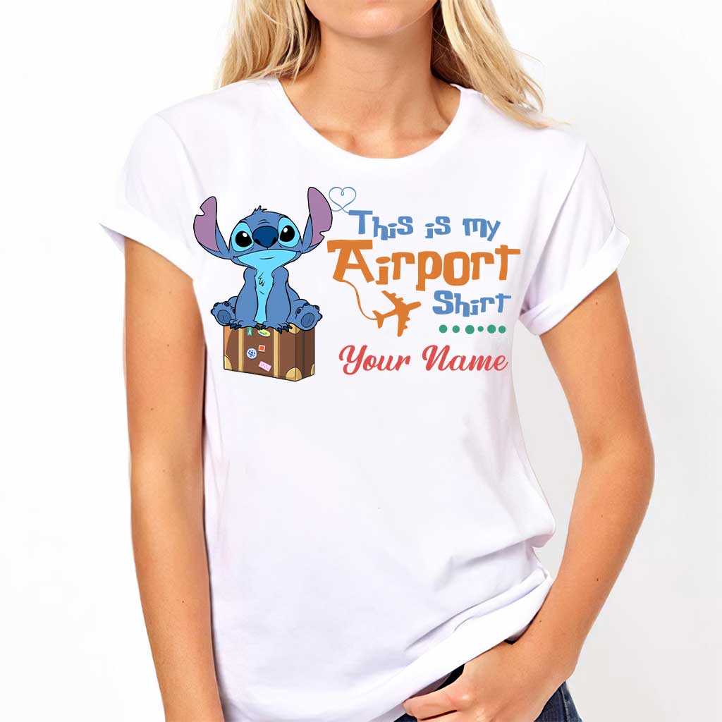 Personalized Ohana Airport T-shirt & Hoodie Custom Name Gift T-shirt & Hoodie GradoCreations