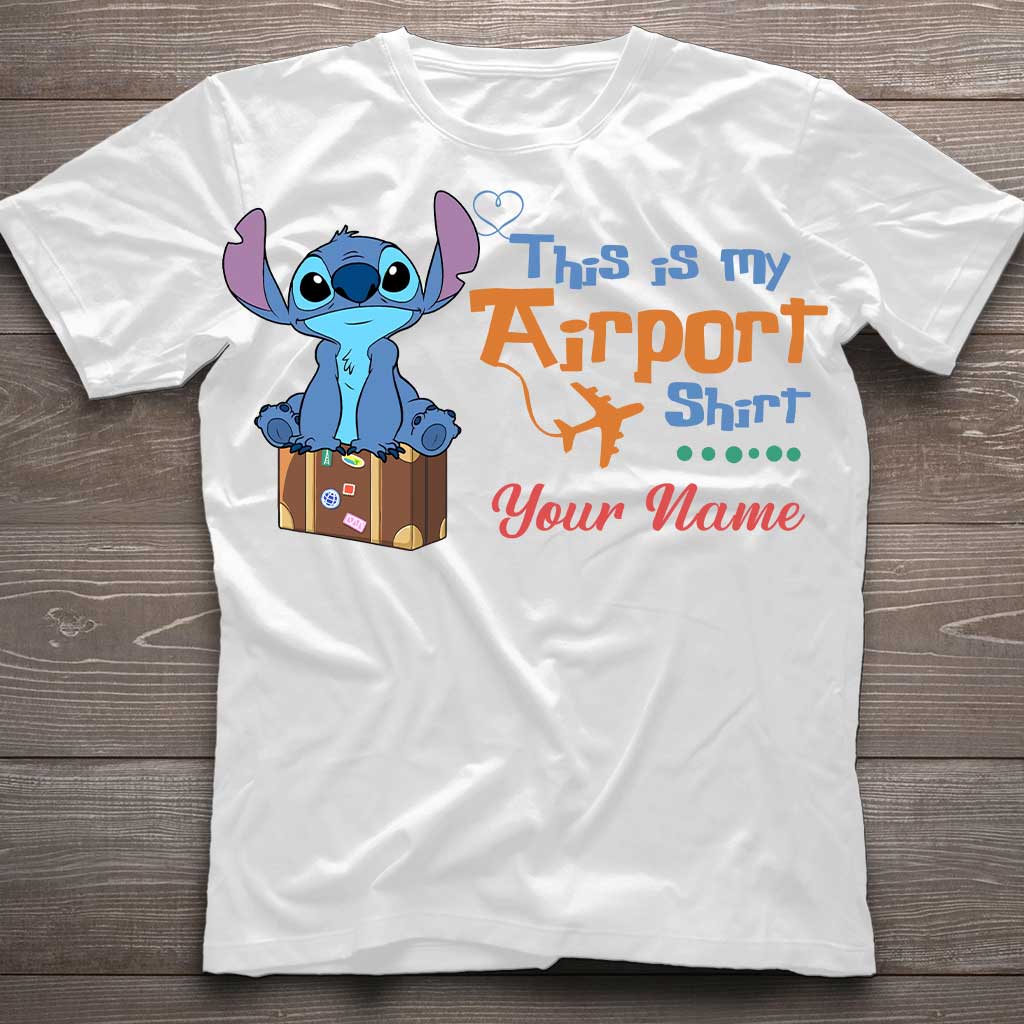 Personalized Ohana Airport T-shirt & Hoodie Custom Name Gift T-shirt & Hoodie GradoCreations