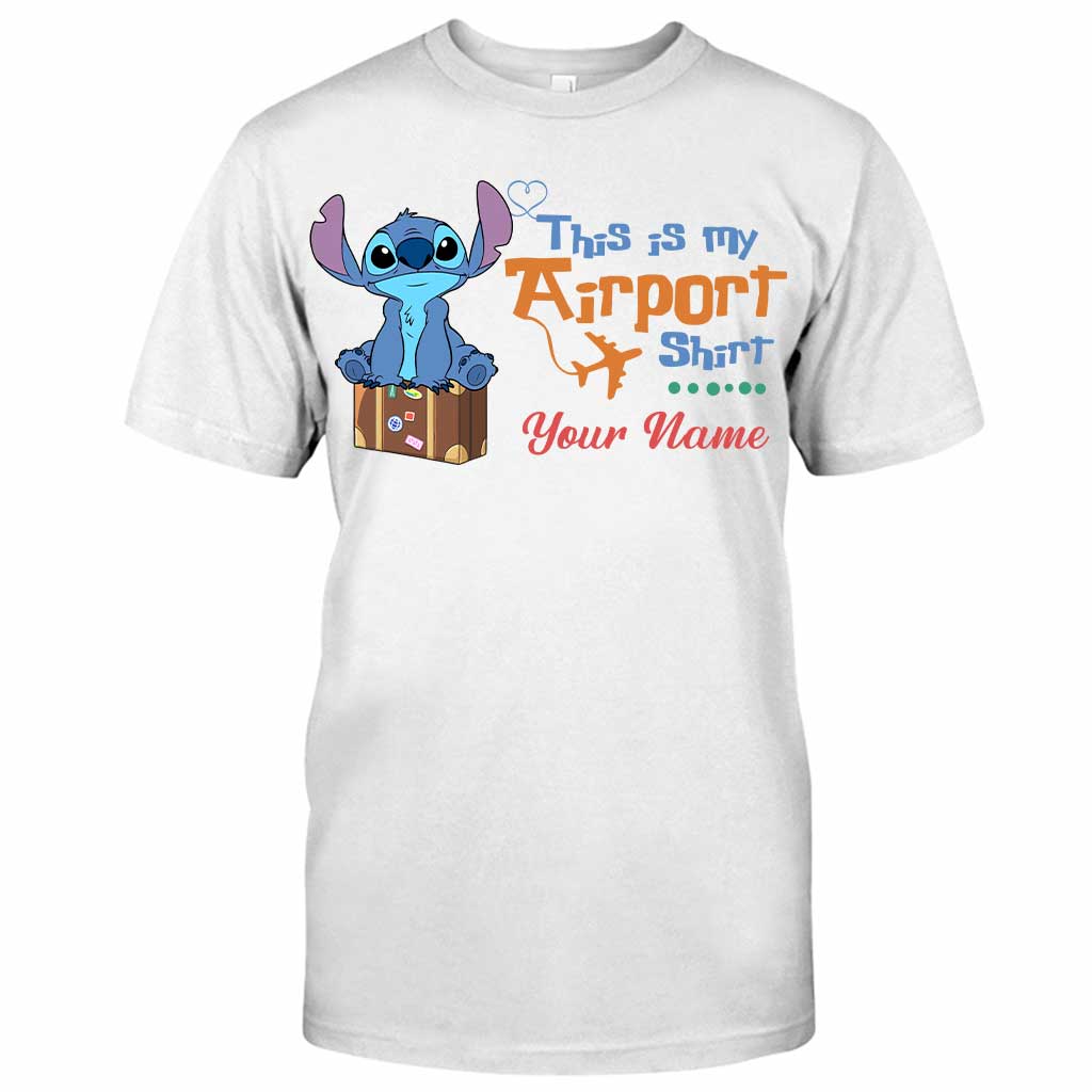 Personalized Ohana Airport T-shirt & Hoodie Custom Name Gift T-shirt & Hoodie GradoCreations