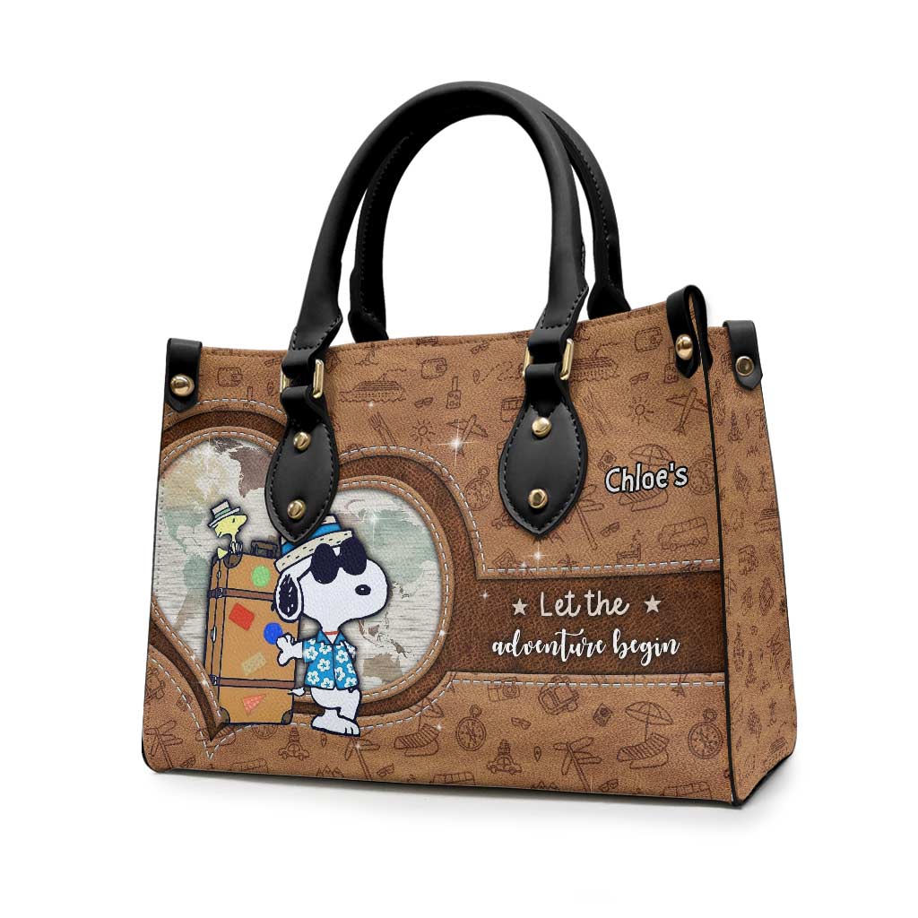 Personalized Leather Handbag Custom Name Gift for Women Leather Handbag GradoCreations