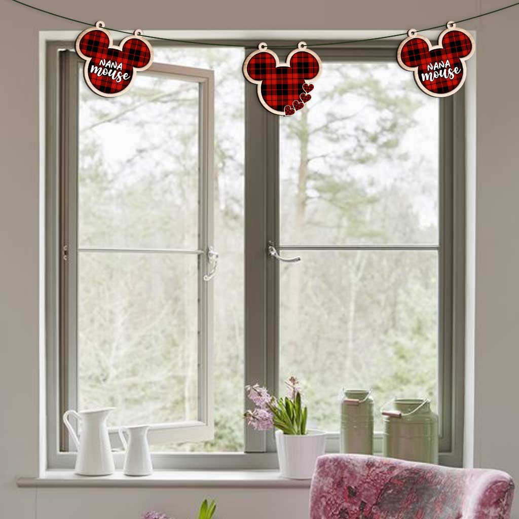 Personalized Nana Mouse Garland for Grandma | Custom Home Decor Garland GradoCreations