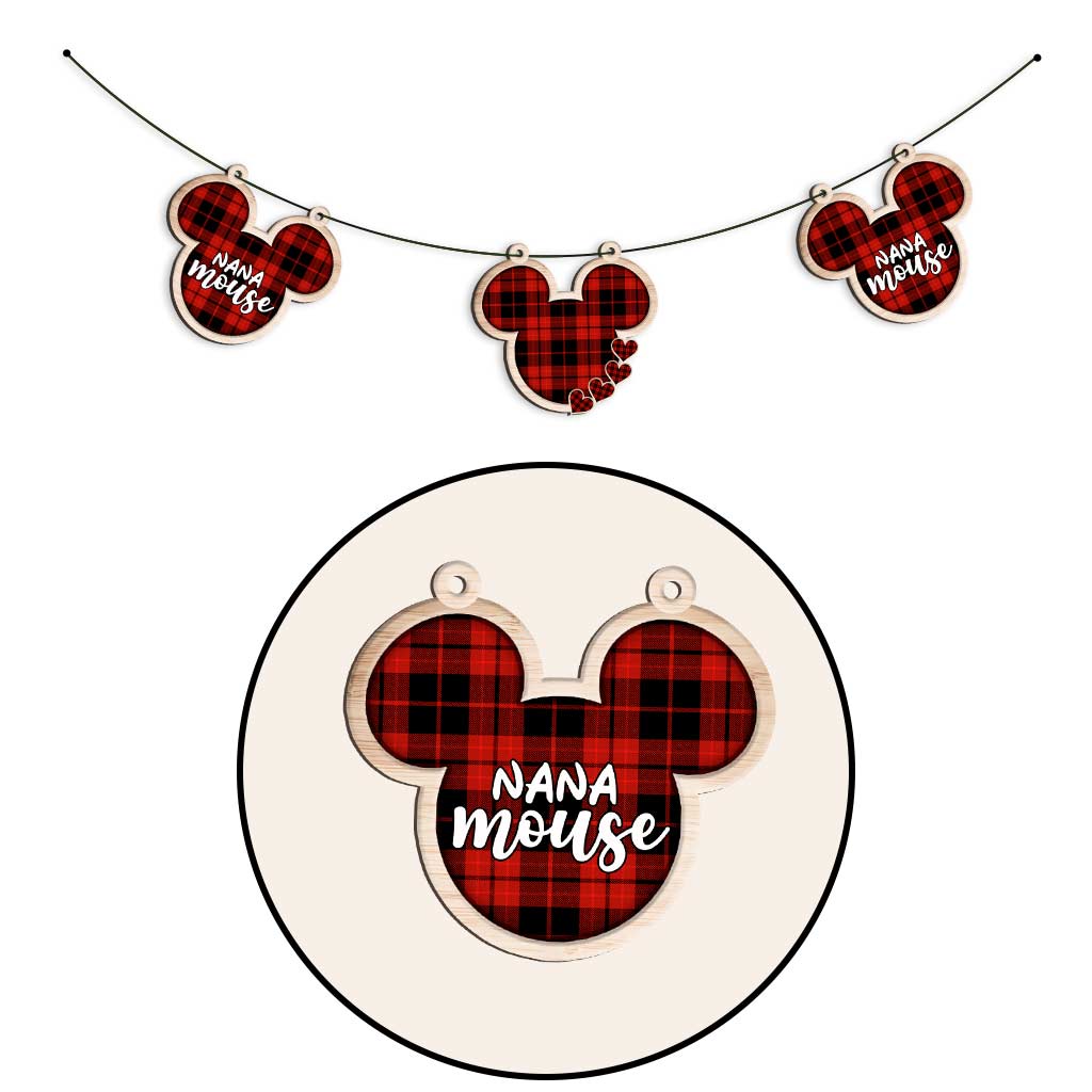 Personalized Nana Mouse Garland for Grandma | Custom Home Decor Garland GradoCreations