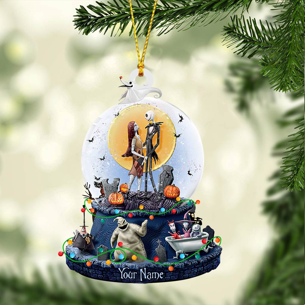 Personalized Nightmare Before Christmas Ornament Custom Name Gift Ornament GradoCreations