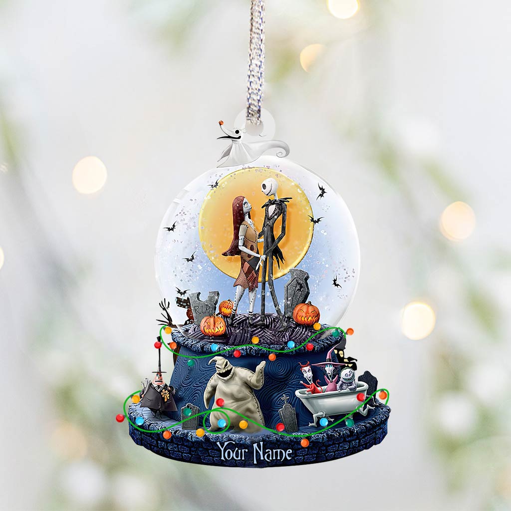 Personalized Nightmare Before Christmas Ornament Custom Name Gift Ornament GradoCreations