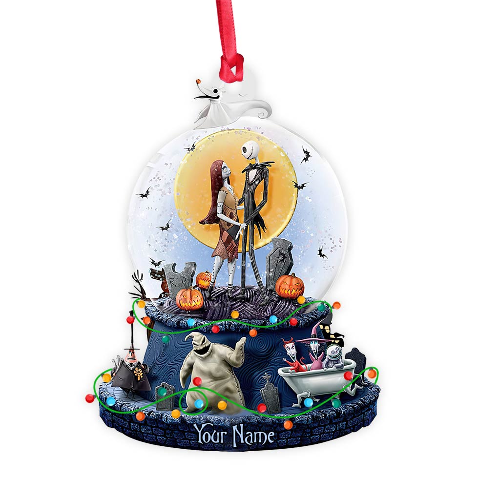 Personalized Nightmare Before Christmas Ornament Custom Name Gift Ornament GradoCreations