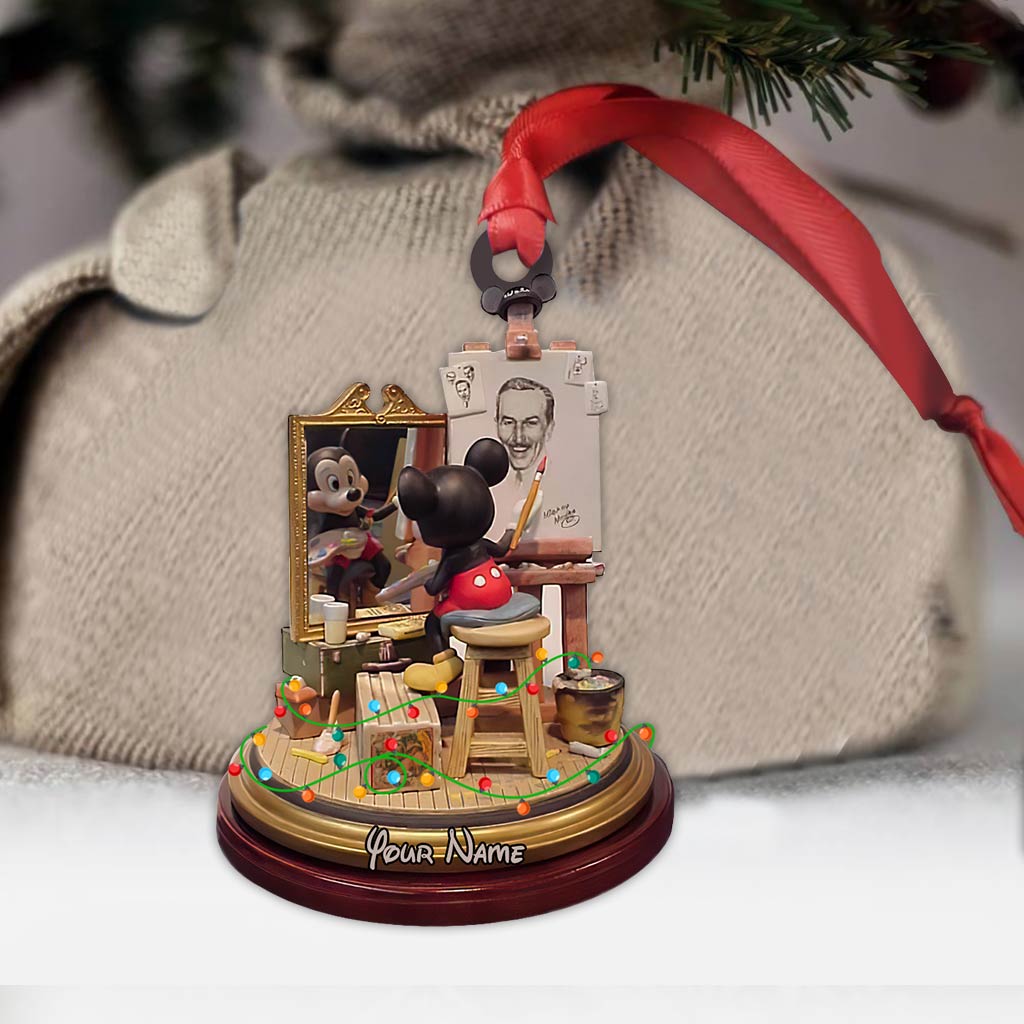 Personalized Christmas Mouse Ornament Custom Name Gift Ornament GradoCreations