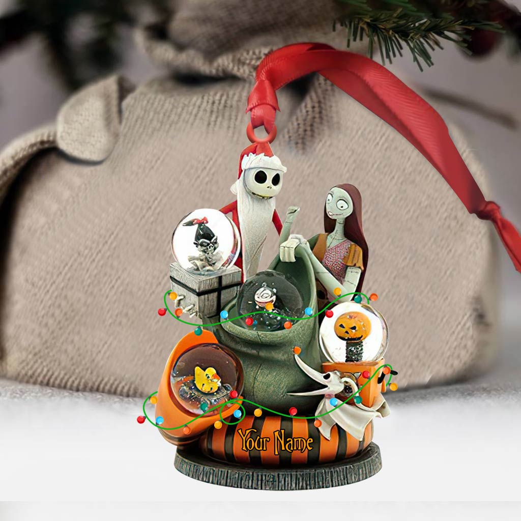 Personalized Nightmare Before Christmas Ornament with 3D Design for Unique Holiday Gift Ornament GradoCreations